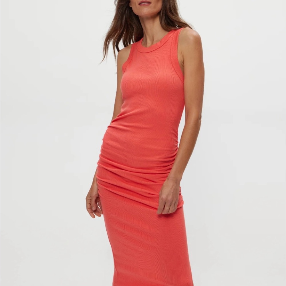 Michael Stars Wren Orange Bodycon Dress - Picture 2 of 9